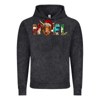 Vintage Black noel highland cow Vintage Hoodie - Jasminsmagicworld