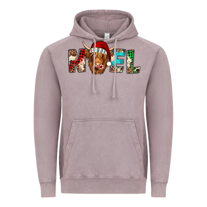 Noel Highland Cow Vintage Hoodie by Jasminsmagicworld | Teevron