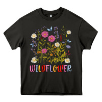 Asphalt wildflower malias Heavy Core Tee - MaliasSmallBusiness
