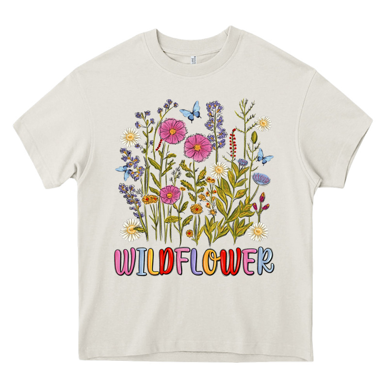 Wildflower Malias Heavy Core Tee by MaliasSmallBusiness | Teevron