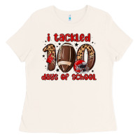 Bone i tackled 100 days of school Ladies Tee - MaliasSmallBusiness