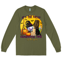 Army Green It's The Most Wonderful Time of The Year Long Sleeve Tee - texasbilliewilder