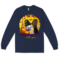 Navy It's The Most Wonderful Time of The Year Long Sleeve Tee - texasbilliewilder