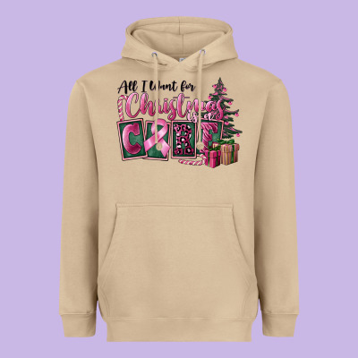 All I Want For Christmas Is Cure Heavyweight Hoodie Designed By Fadigitalartstudio