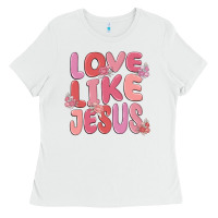 White love like jesus Ladies Tee - MaliasSmallBusiness