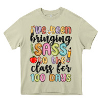 Mossy i ve been bringing sass to the class for 100 days Heavy Core Tee - MaliasSmallBusiness