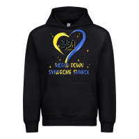 Black world down syndrome symbol Urban Hoodie - Artiststas