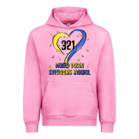 Fuchsia Pink world down syndrome symbol Urban Hoodie - Artiststas