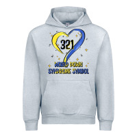 Heather Grey world down syndrome symbol Urban Hoodie - Artiststas