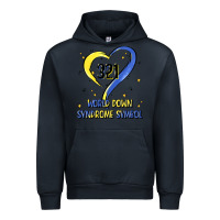 Navy world down syndrome symbol Urban Hoodie - Artiststas