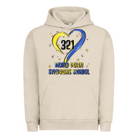 Pigment French Oak world down syndrome symbol Urban Hoodie - Artiststas