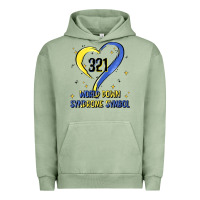 Pigment Oil Green world down syndrome symbol Urban Hoodie - Artiststas