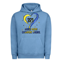 Pigment Pebble Blue world down syndrome symbol Urban Hoodie - Artiststas