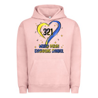 Pigment Salmon world down syndrome symbol Urban Hoodie - Artiststas