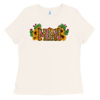 Bone Cactus Leopard Sunflower Mama and Mini Set Ladies Tee - Jasminsmagicworld