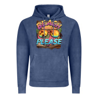 Vintage Denim becach please Vintage Hoodie - BarkalooDesign