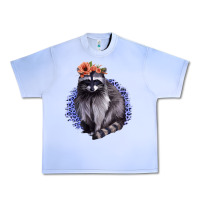 Grape Ice Raccoon with Flowers Urban Heavy Tee - Bettercallsaul