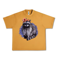 Peanut Butter Raccoon with Flowers Urban Heavy Tee - Bettercallsaul