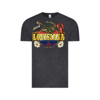 Vintage Black louisiana state Vintage Tee - BarkalooDesign