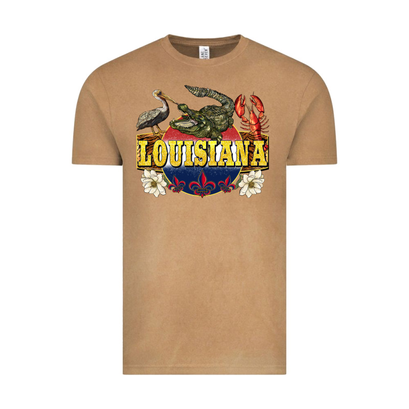 Louisiana State Vintage Tee by BarkalooDesign | Teevron