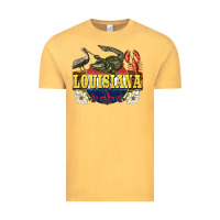 Vintage Mustard louisiana state Vintage Tee - BarkalooDesign