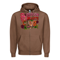 Chestnut Broken heart club Zipper Hoodie - FaDigitalArtStudio