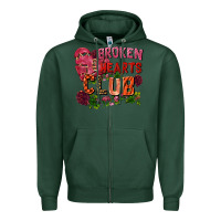 Sports Green Broken heart club Zipper Hoodie - FaDigitalArtStudio