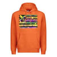 Carrot mardi gras flag Premium Hoodie - FaDigitalArtStudio