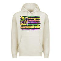 Oatmeal Heather mardi gras flag Premium Hoodie - FaDigitalArtStudio