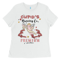 White cupids brewing company Ladies Tee - MaliasSmallBusiness