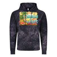 Cloud Black summer vibes sunset and fruits Vintage Hoodie - BarkalooDesign