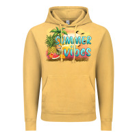 Vintage Mustard summer vibes sunset and fruits Vintage Hoodie - BarkalooDesign