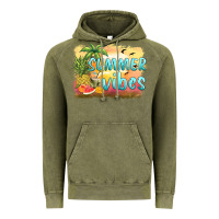 Vintage Olive summer vibes sunset and fruits Vintage Hoodie - BarkalooDesign