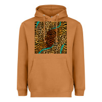 Meerkat safari animals turquoise glitter seamless pattern Heavyweight Hoodie - BundleAndBundleShop