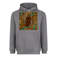 Storm safari animals turquoise glitter seamless pattern Heavyweight Hoodie - BundleAndBundleShop