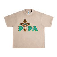 French Oak Papa Jesus with Cross Urban Heavy Tee - Bettercallsaul