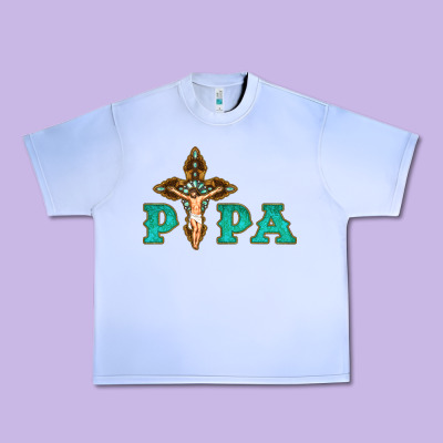 Papa Jesus With Cross Urban Heavy Tee Designed By Bettercallsaul