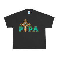 Pigment Black Papa Jesus with Cross Urban Heavy Tee - Bettercallsaul