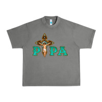 Tornado Papa Jesus with Cross Urban Heavy Tee - Bettercallsaul