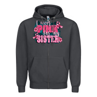 Smoke i wear pink for my sister Zipper Hoodie - FaDigitalArtStudio