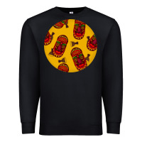 Black african masks round earrings 5 Premium Sweatshirt - BundleAndBundleShop