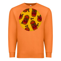 Carrot african masks round earrings 5 Premium Sweatshirt - BundleAndBundleShop