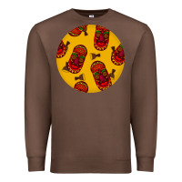Chestnut african masks round earrings 5 Premium Sweatshirt - BundleAndBundleShop