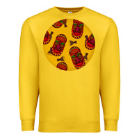 Lemon african masks round earrings 5 Premium Sweatshirt - BundleAndBundleShop