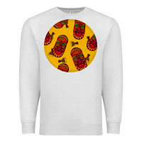 Oatmeal Heather african masks round earrings 5 Premium Sweatshirt - BundleAndBundleShop
