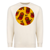 Sandshell african masks round earrings 5 Premium Sweatshirt - BundleAndBundleShop