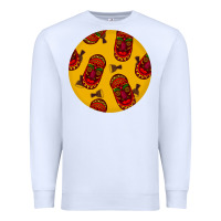 White african masks round earrings 5 Premium Sweatshirt - BundleAndBundleShop