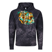 Cloud Black Leopard Sunflower Cowhide Glitter Heart Vintage Hoodie - RanaPortraitStore