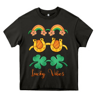 Asphalt lucky vibes st. patrick's day Heavy Core Tee - MaliasSmallBusiness