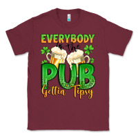 Burgundy everybody in the pub gettin tipsy Classic Tee - Artiststas